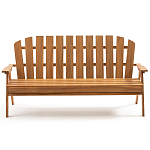 Садовая скамья из массива акации Ruth Wooden Bench варинант исполнения - 1 | Loft Concept в Тюмени