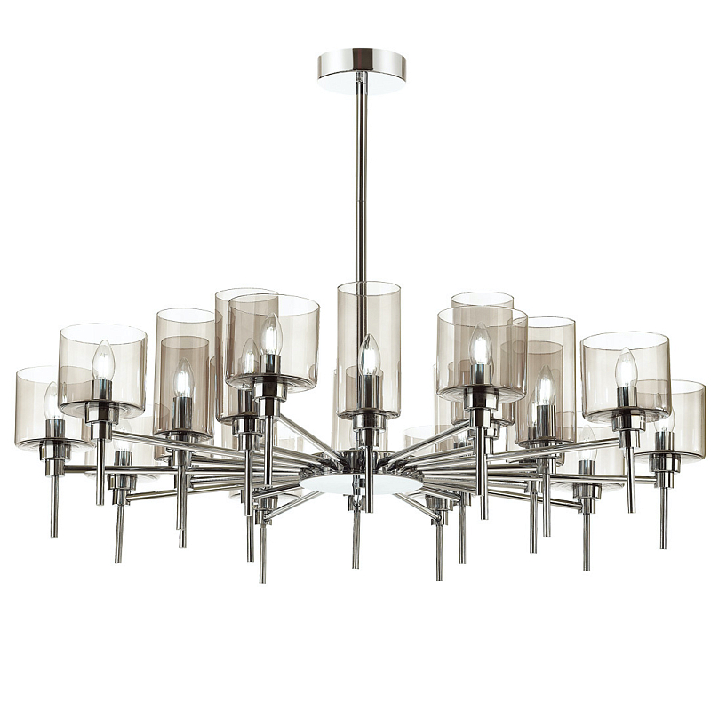 Люстра AXO Light Spillray Chromium Lamps 20 Хром Дымчатый (Smoke) Люстра AXO Light Spillray Chromium Lamps 20 Хром Дымчатый (Smoke) в Тюмени | Loft Concept