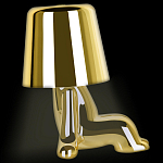 Настольная лампа фигурная цвета золото с гладким абажуром Высота 16 см Sophia варинант исполнения - 5 | Loft Concept в Тюмени