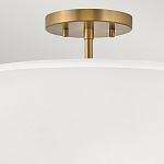 Потолочный светильник с двухслойным белым текстильным абажуром Hinkley варинант исполнения - 16 | Loft Concept в Тюмени