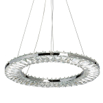 Люстра круглая с прозрачной хрустальной рамкой Maude Crystal Light варинант исполнения - 1 | Loft Concept в Тюмени