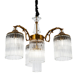 Подвесная люстра с плафонами с виде трубчатых хрустальных подвесок Cadice Chandelier варинант исполнения - 1 | Loft Concept в Тюмени