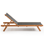 Шезлонг из текстиля и эвкалипта Power of Nature варинант исполнения - 2 | Loft Concept в Тюмени