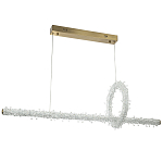 Подвесной линейный светильник Gilbertine Crystals Linear Hanging Lamp варинант исполнения - 2 | Loft Concept в Тюмени