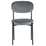 Стул с круглым сиденьем на металлическом основании ALFIE CHAIR Grey варинант исполнения - 2 | Loft Concept в Тюмени