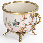 Фарфоровая чаша с бронзовыми элементами Eden Garden варинант исполнения - 2 | Loft Concept в Тюмени