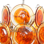 Люстра из оранжевых стеклянных дисков OrangeGlowing Reflectors варинант исполнения - 1 | Loft Concept в Тюмени