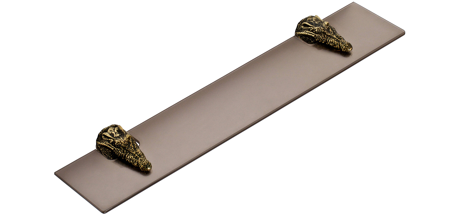 Полка для ванной Bronze Crocodile Heads - Loft-Concept в Тюмени