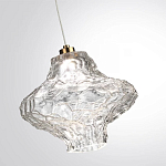 Подвесной светильник с плафоном из фактурного прозрачного стекла Light Ensemble варинант исполнения - 5 | Loft Concept в Тюмени