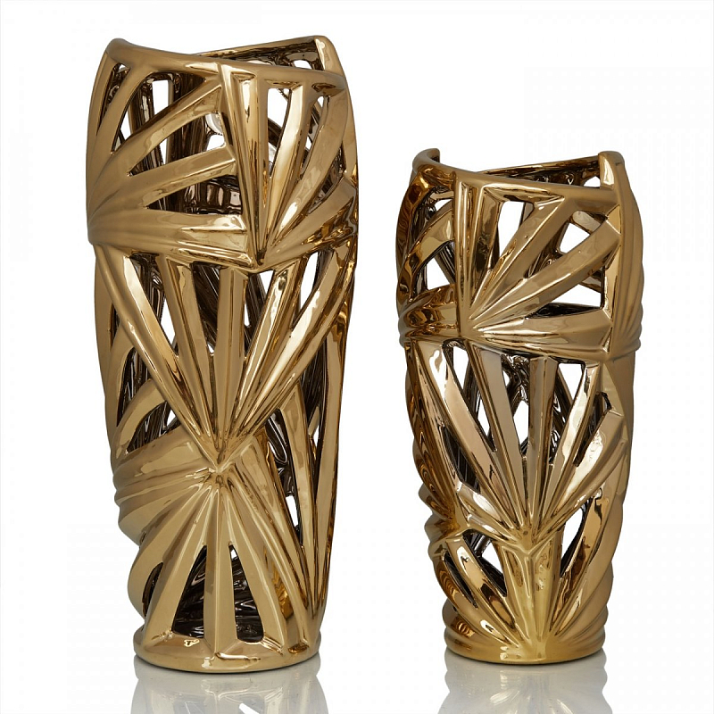 Ваза Palm Leaves Gold Золотой Ваза Palm Leaves Gold Золотой в Тюмени | Loft Concept