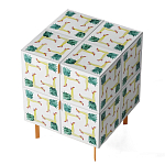 Тумба  с рисунком Short Pina Colada Orange варинант исполнения - 2 | Loft Concept в Тюмени