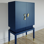 Кабинетный шкаф Elsa Dreams Blue с 2-мя ящиками варинант исполнения - 1 | Loft Concept в Тюмени