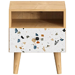 Прикроватная тумба с изображением на ящике Elise Nightstand варинант исполнения - 14 | Loft Concept в Тюмени