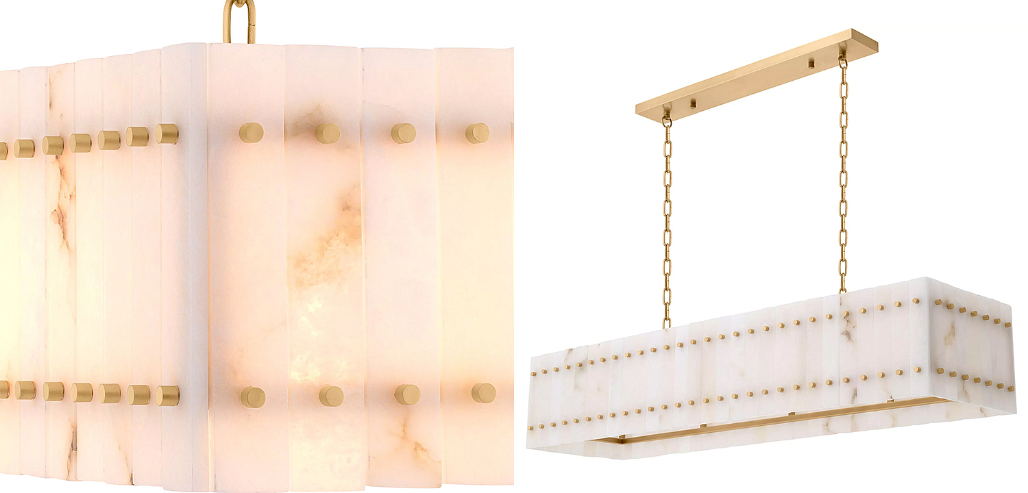Люстра Eichholtz Chandelier Ruby Rectangular Alabaster Люстра Eichholtz Chandelier Ruby Rectangular Alabaster - Loft-Concept в Тюмени