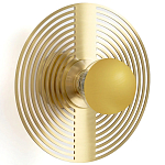Бра в виде металлического диска Amadis Gold Wall Lamp варинант исполнения - 1 | Loft Concept в Тюмени