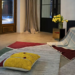 Чехол на подушку с рисунком горчичного цвета Elan Textured варинант исполнения - 2 | Loft Concept в Тюмени