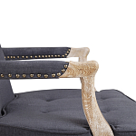 Кресло Aubrey Classical Armchair dark grey velour варинант исполнения - 5 | Loft Concept в Тюмени