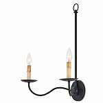 Бра настенное черное с 2-мя лампами Candle Sleeves варинант исполнения - 2 | Loft Concept в Тюмени