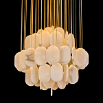 Люстра с овальными подвесками из натурального камня Spatial Composition варинант исполнения - 2 | Loft Concept в Тюмени