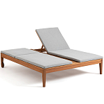 Шезлонг двухместный из эвкалипта Sunset варинант исполнения - 2 | Loft Concept в Тюмени