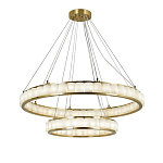 Люстра с 2-мя кольцами из натурального камня с регулируемыми плафонами Durability of Stone варинант исполнения - 1 | Loft Concept в Тюмени