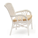 Комплект обеденный из ротанга Eloise white варинант исполнения - 2 | Loft Concept в Тюмени