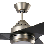 Люстра с вентилятором с черными лопастями Kichler варинант исполнения - 2 | Loft Concept в Тюмени