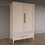 Шкаф платяной Primo с выдвижными ящиками шпон Черный дуб варинант исполнения - 3 | Loft Concept в Тюмени