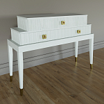 Премиальная Консоль с тремя ящиками Elsa Dreams White варинант исполнения - 1 | Loft Concept в Тюмени