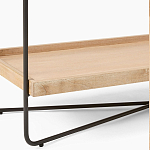 Консоль деревянной столешницей и полкой Wooden Table Top and Shelf варинант исполнения - 3 | Loft Concept в Тюмени