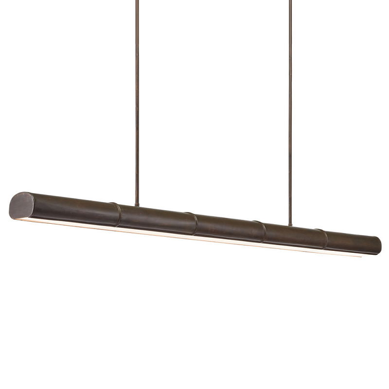 Люстра длинная линейная Long Linear Chandelier Темная бронза Люстра длинная линейная Long Linear Chandelier Темная бронза в Тюмени | Loft Concept