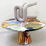 Дизайнерский журнальный стол с цветным орнаментом Unyly варинант исполнения - 1 | Loft Concept в Тюмени