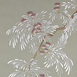 Обои ручная роспись Silk Tree Special Colourway on grey painted Xuan paper варинант исполнения - 1 | Loft Concept в Тюмени