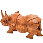 Статуэтка деревянная в виде носорога Rhino Horn варинант исполнения - 2 | Loft Concept в Тюмени