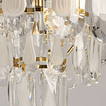 Люстра многоярусная с овальными прозрачными подвесками 28 см Harmonica варинант исполнения - 8 | Loft Concept в Тюмени