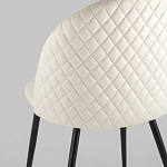 Мягкий стул в бежевом велюре Miruna Chair варинант исполнения - 6 | Loft Concept в Тюмени