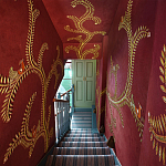 Обои с вышивкой ручной работы Fyodor Original colourway on Merlot linen варинант исполнения - 1 | Loft Concept в Тюмени