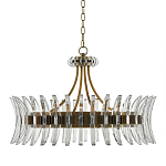 Люстра круглая с прозрачными элементами в форме полумесяца Crescent варинант исполнения - 2 | Loft Concept в Тюмени