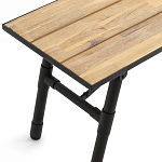 Скамья с сиденьем из массива акации Damon Industrial Wooden Bench варинант исполнения - 2 | Loft Concept в Тюмени