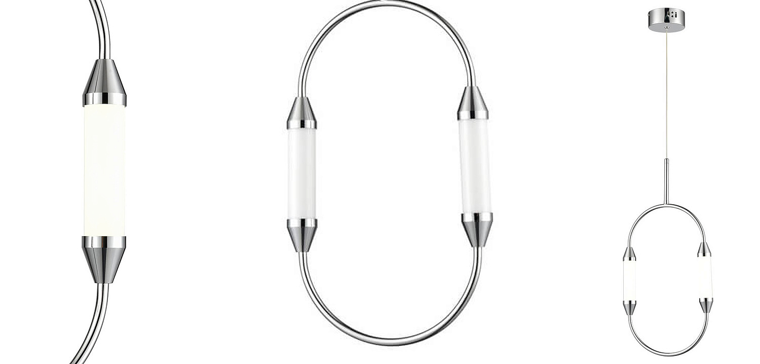 Подвесной светильник Giopato & Coombes CIRQUE Pendant Ellipse Vertical Chrome S Подвесной светильник Giopato & Coombes CIRQUE Pendant Ellipse Vertical Chrome S - Loft-Concept в Тюмени