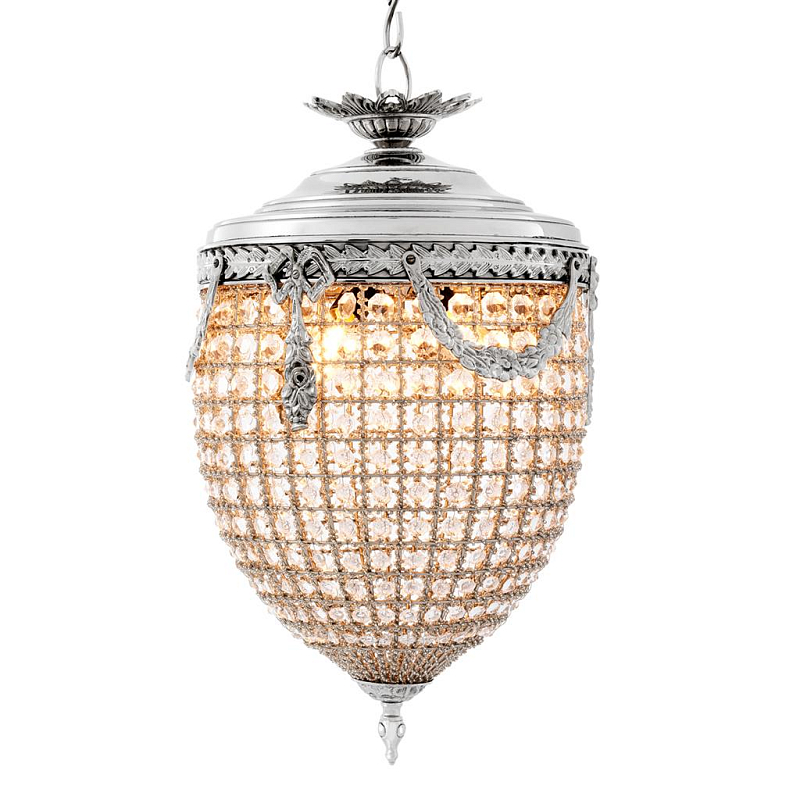Люстра Chandelier Emperor S Nickel Прозрачное Стекло Никель в Тюмени | Loft Concept 