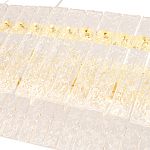 Люстра подвесная овальная с рельефными стеклянными панелями и золотым металлическим каркасом Textured Glass Chandelier варинант исполнения - 4 | Loft Concept в Тюмени