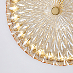 Подвесной светильник с плафоном из рельефного стекла Peony Glass Bronze  варинант исполнения - 6 | Loft Concept в Тюмени