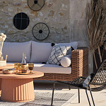 Трехместный садовый диван из плетеного пластика Matteo варинант исполнения - 5 | Loft Concept в Тюмени