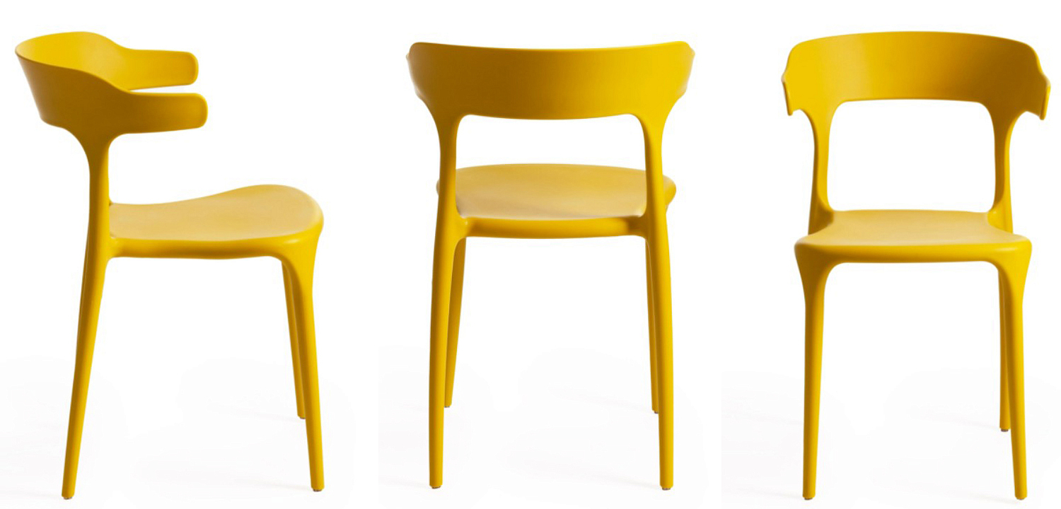 Стул Joris Yellow Plastic Стул Joris Yellow Plastic - Loft-Concept в Тюмени