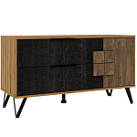 ТВ-тумба с  2-мя ящиками и закрытыми полками Stone Effect варинант исполнения - 2 | Loft Concept в Тюмени