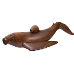 Статуэтка деревянная в виде двух китов Mammals варинант исполнения - 2 | Loft Concept в Тюмени