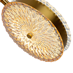  Подвесной светильник с плафонами из рельефного стекла Peony Glass Bronze Two варинант исполнения - 3 | Loft Concept в Тюмени