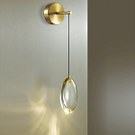 Бра с плафоном в форме капли Crystal Transparent Drop варинант исполнения - 2 | Loft Concept в Тюмени