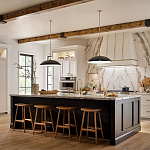 Подвесной светильник с широким куполообразным плафоном Kichler варинант исполнения - 7 | Loft Concept в Тюмени